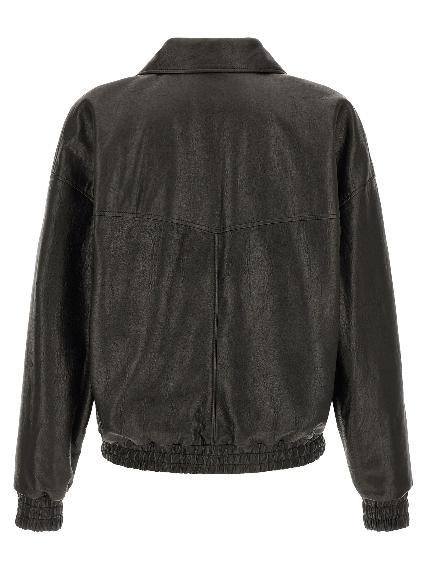 Saint Laurent Black Lamb Leather Leather Jacket