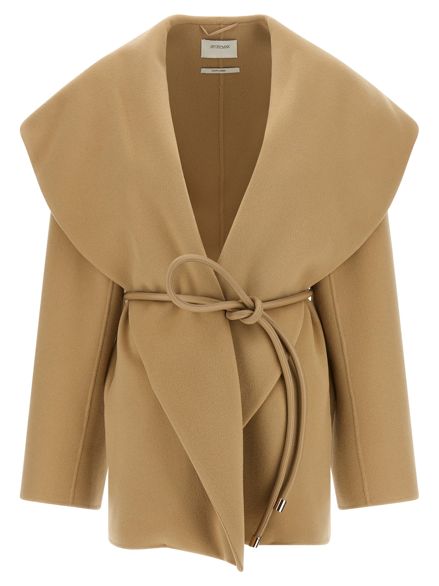 Sportmax Beige Wool Coat