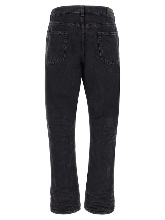 Saint Laurent Black Cotton Relaxed Fit Jeans