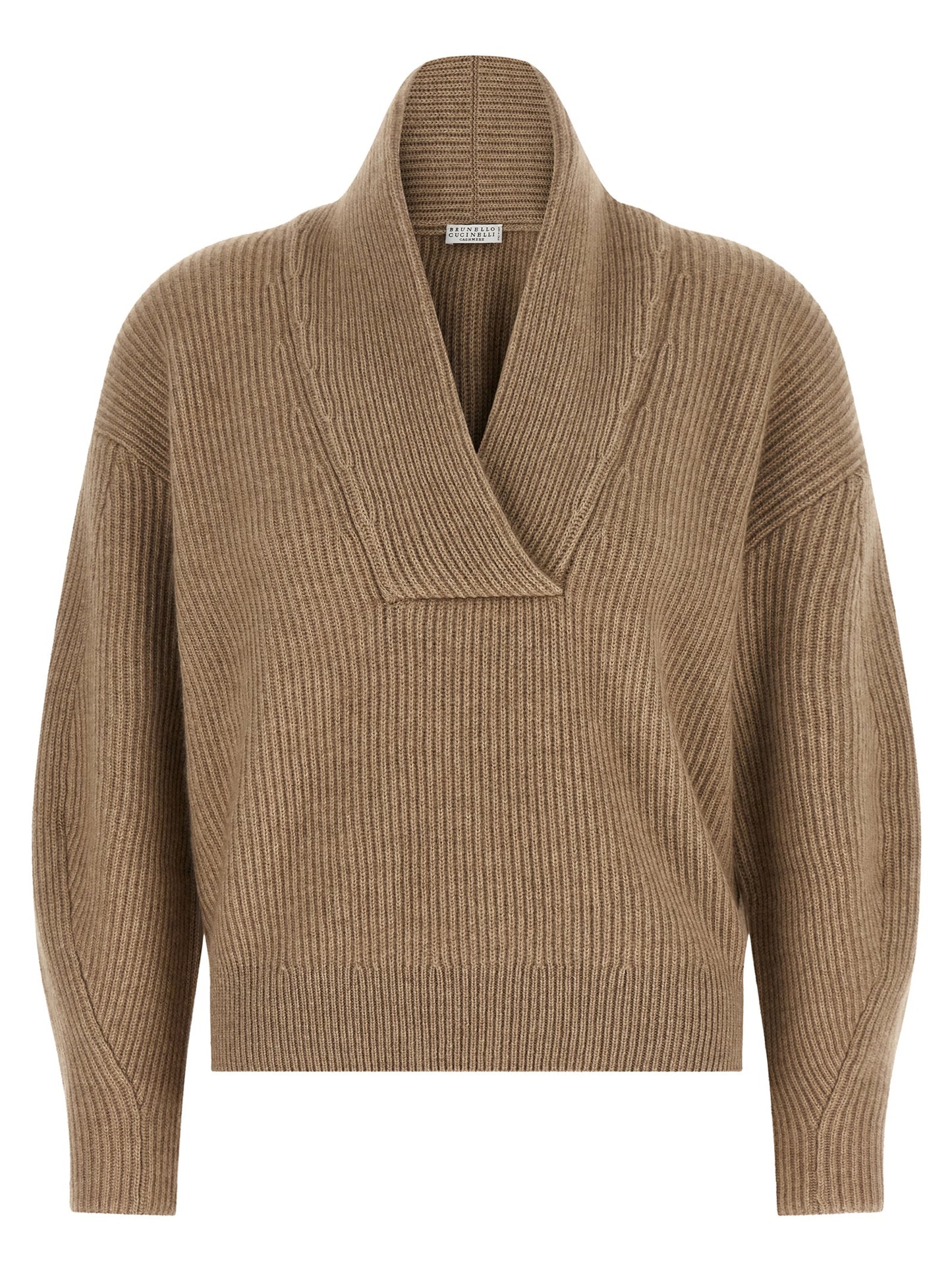 Brunello Cucinelli Beige Cashmere Cardigan