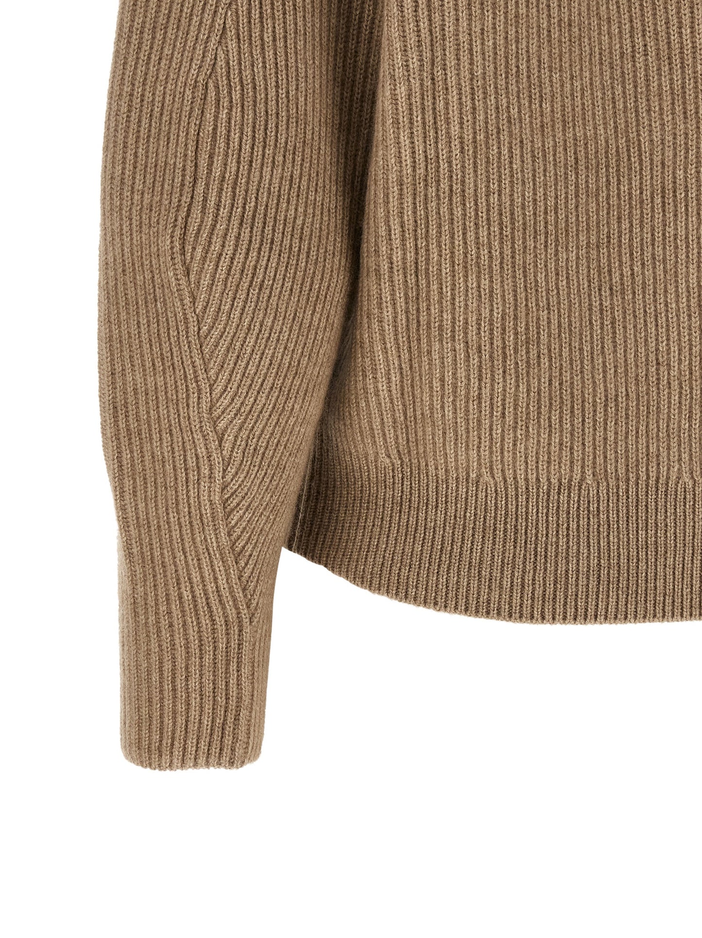 Brunello Cucinelli Beige Cashmere Cardigan