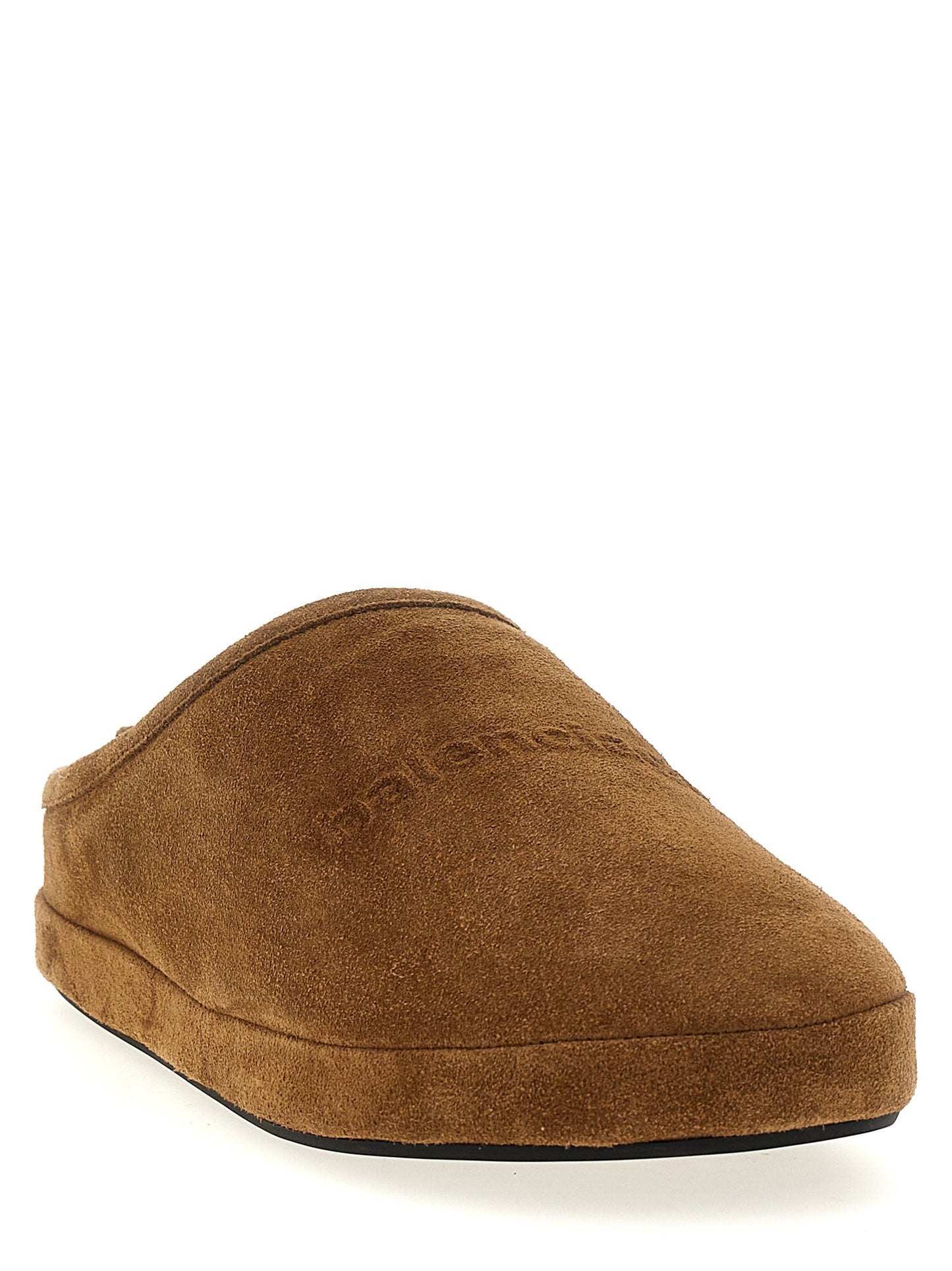 Balenciaga Brown Calfskin Mules