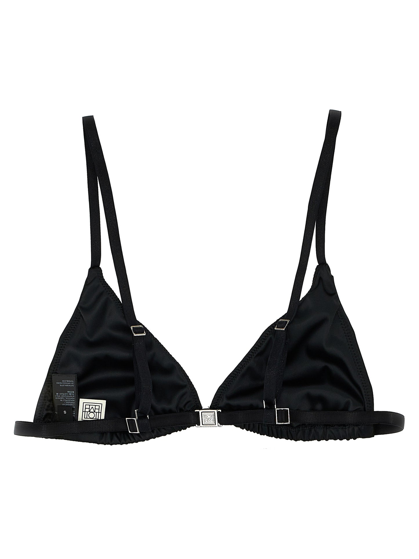 TOTEME Black Polyester Bra