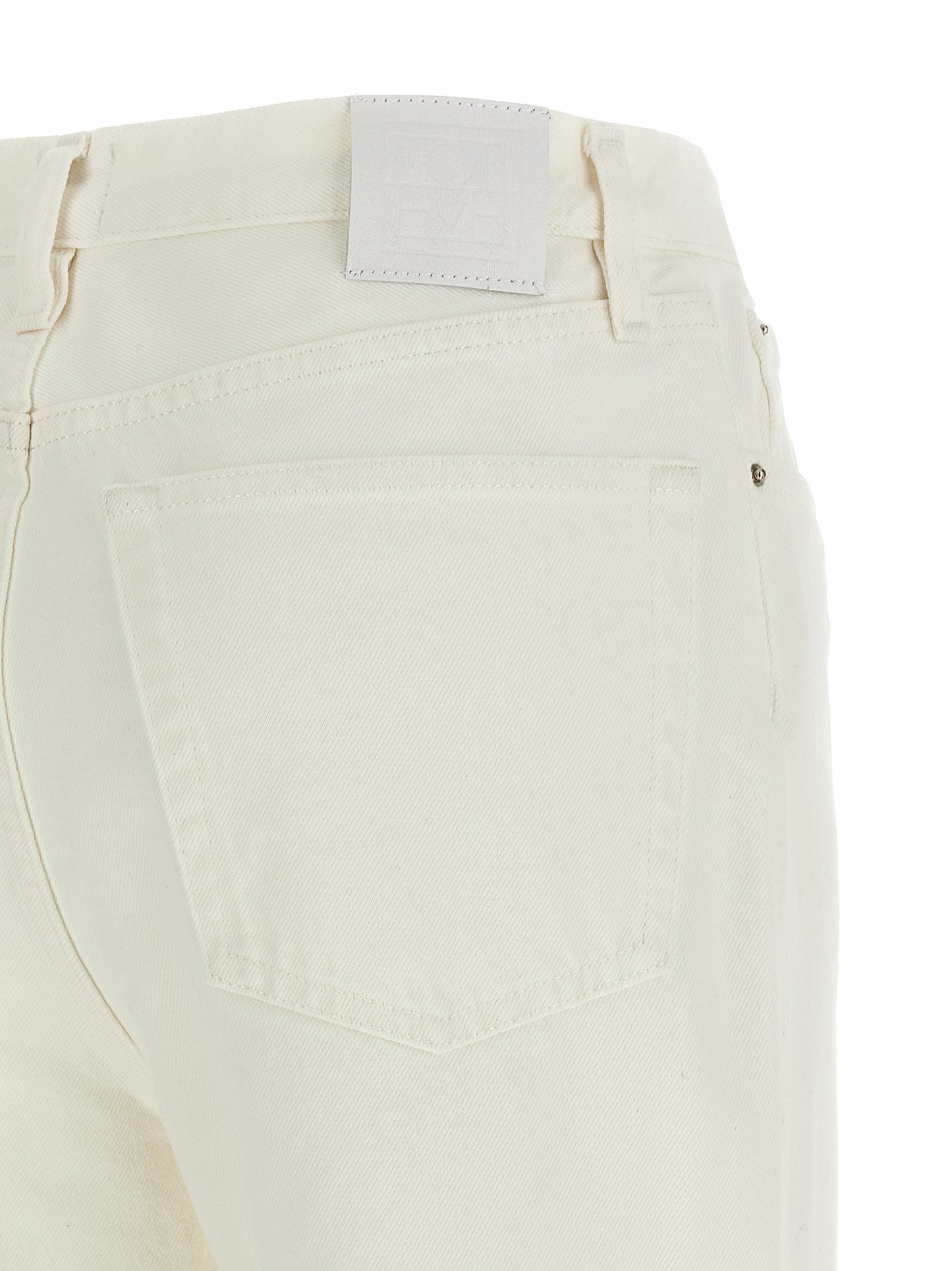 TOTEME White Cotton High-Waisted Jean