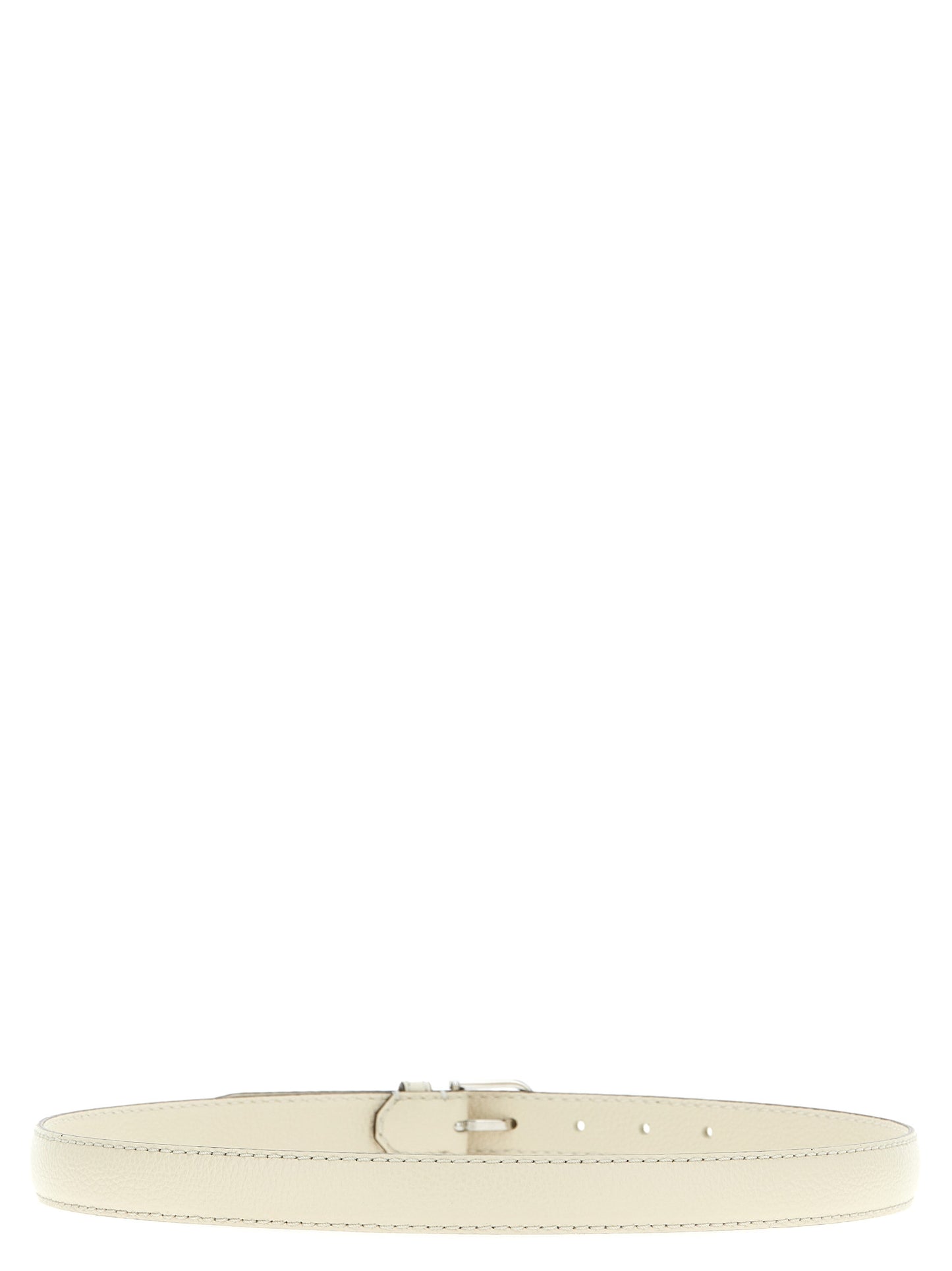 TOTEME White Leather Regular Belt
