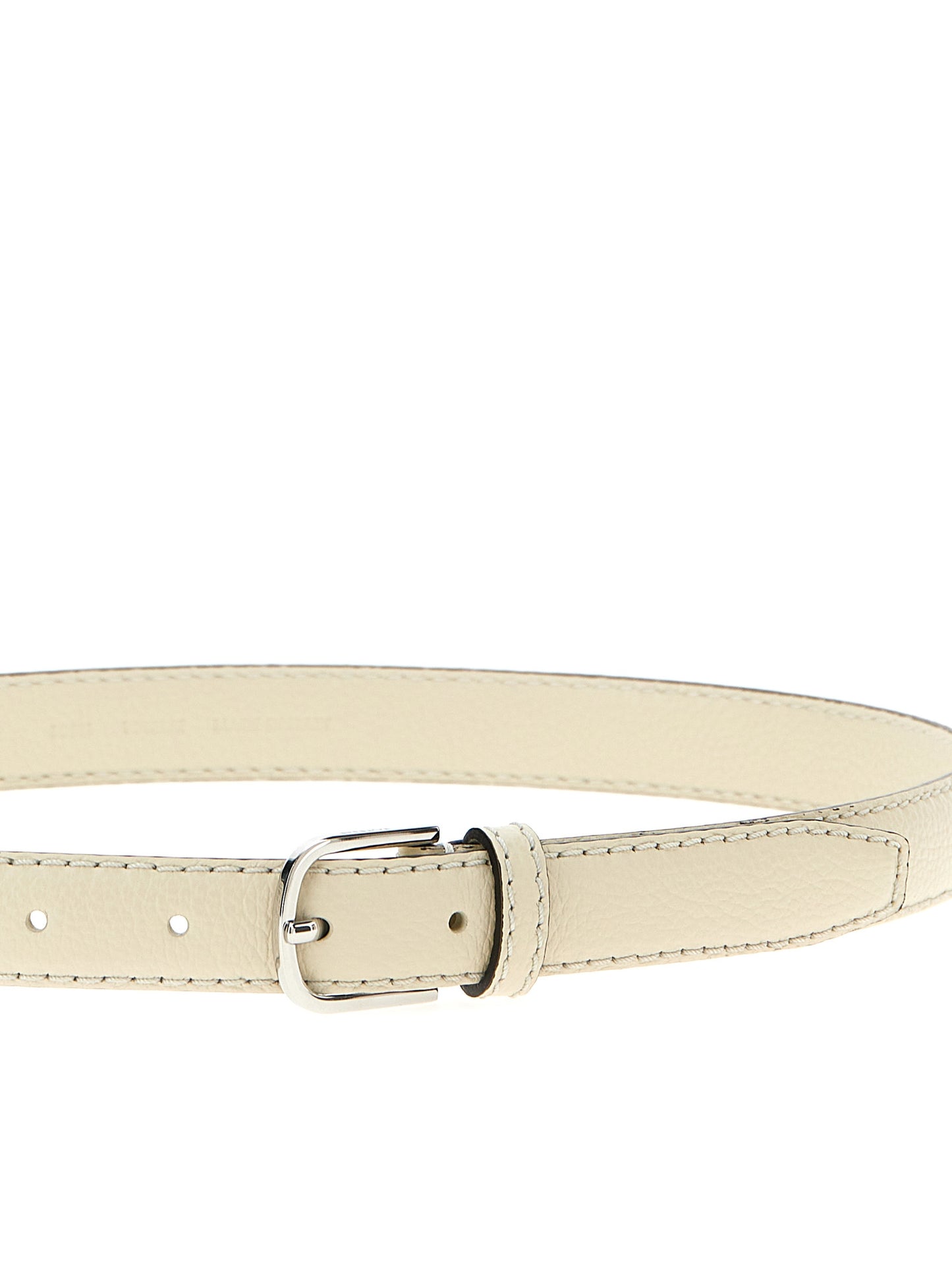 TOTEME White Leather Regular Belt