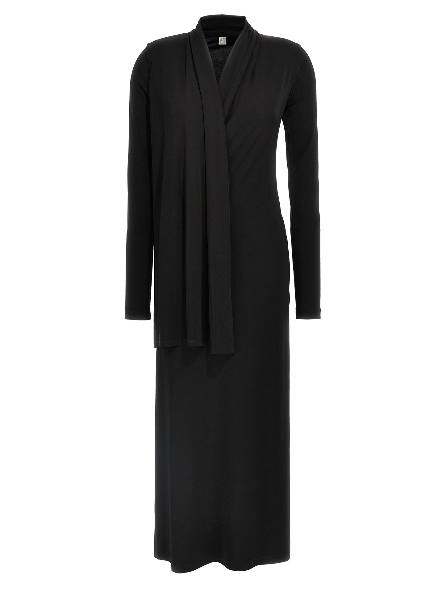 TOTEME Black Viscose Long Dress