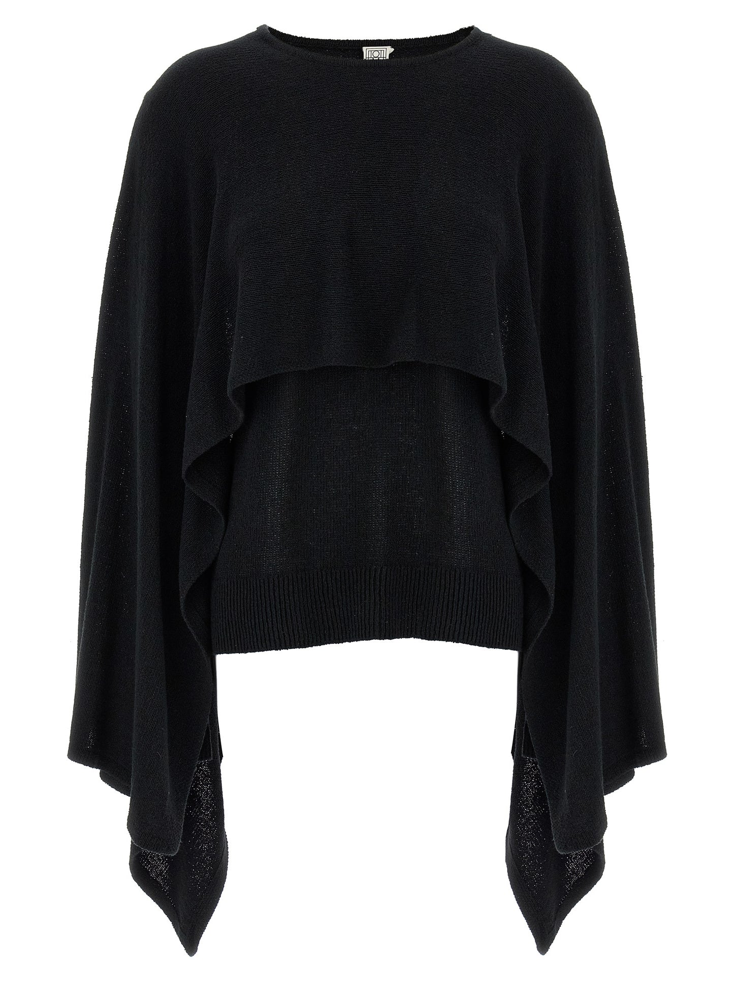TOTEME Black Silk Cardigan