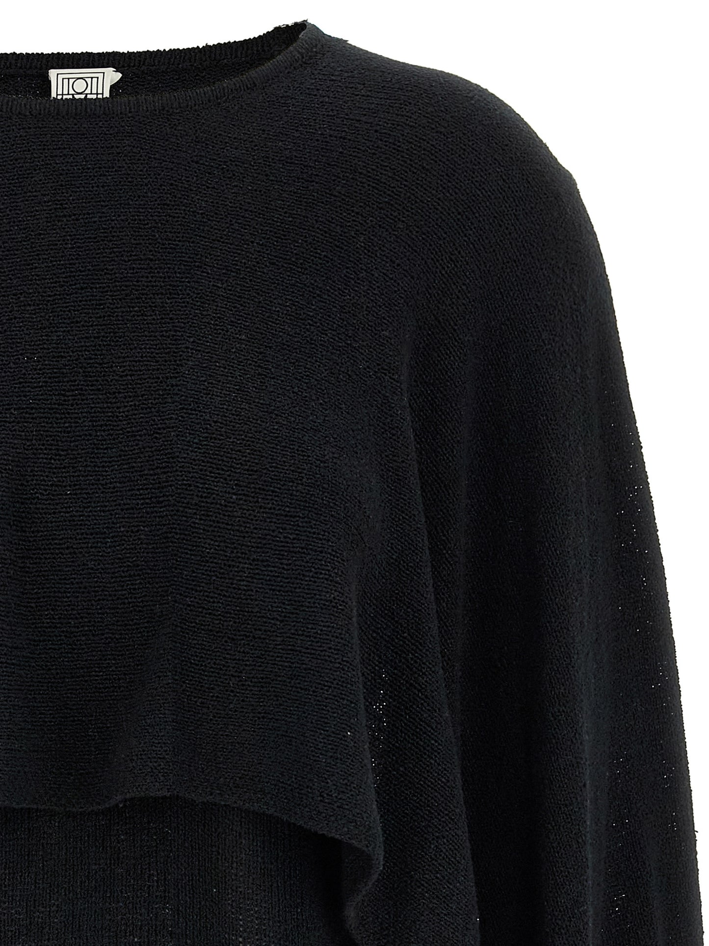 TOTEME Black Silk Cardigan