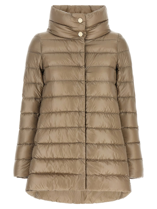 Herno Beige Polyamide Full-Length Jacket
