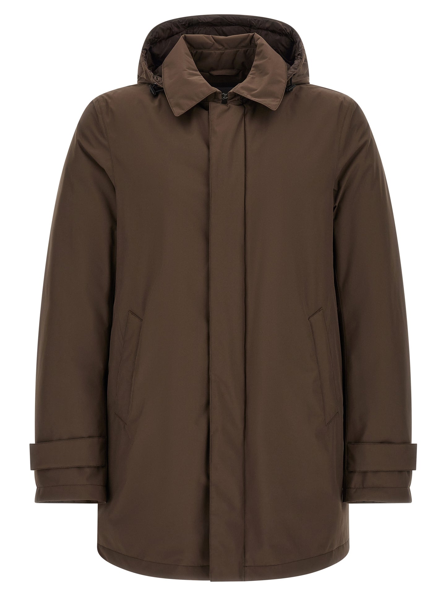 Herno Brown Polyester Parka