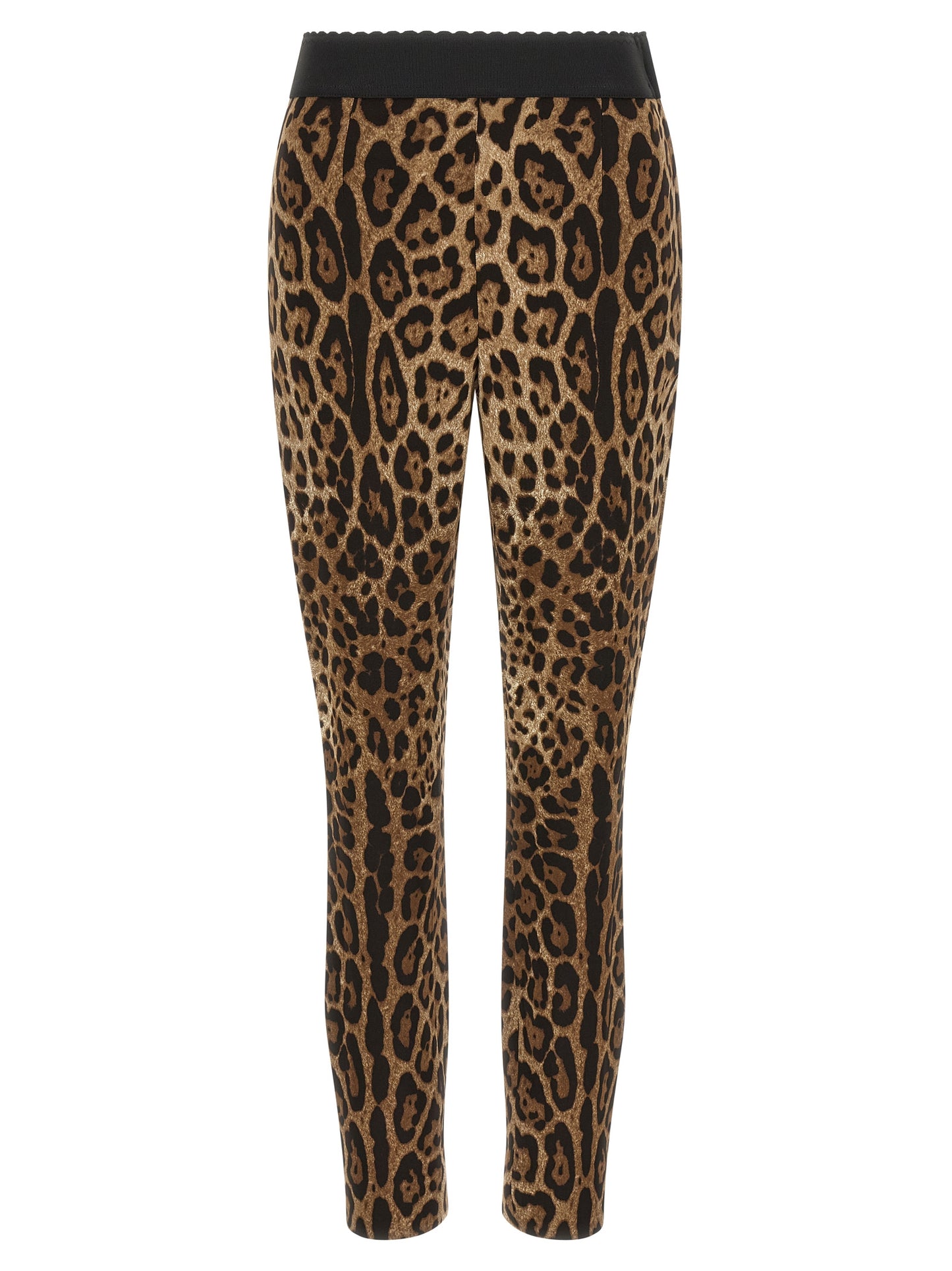 Dolce & Gabbana Brown Viscose Leggings