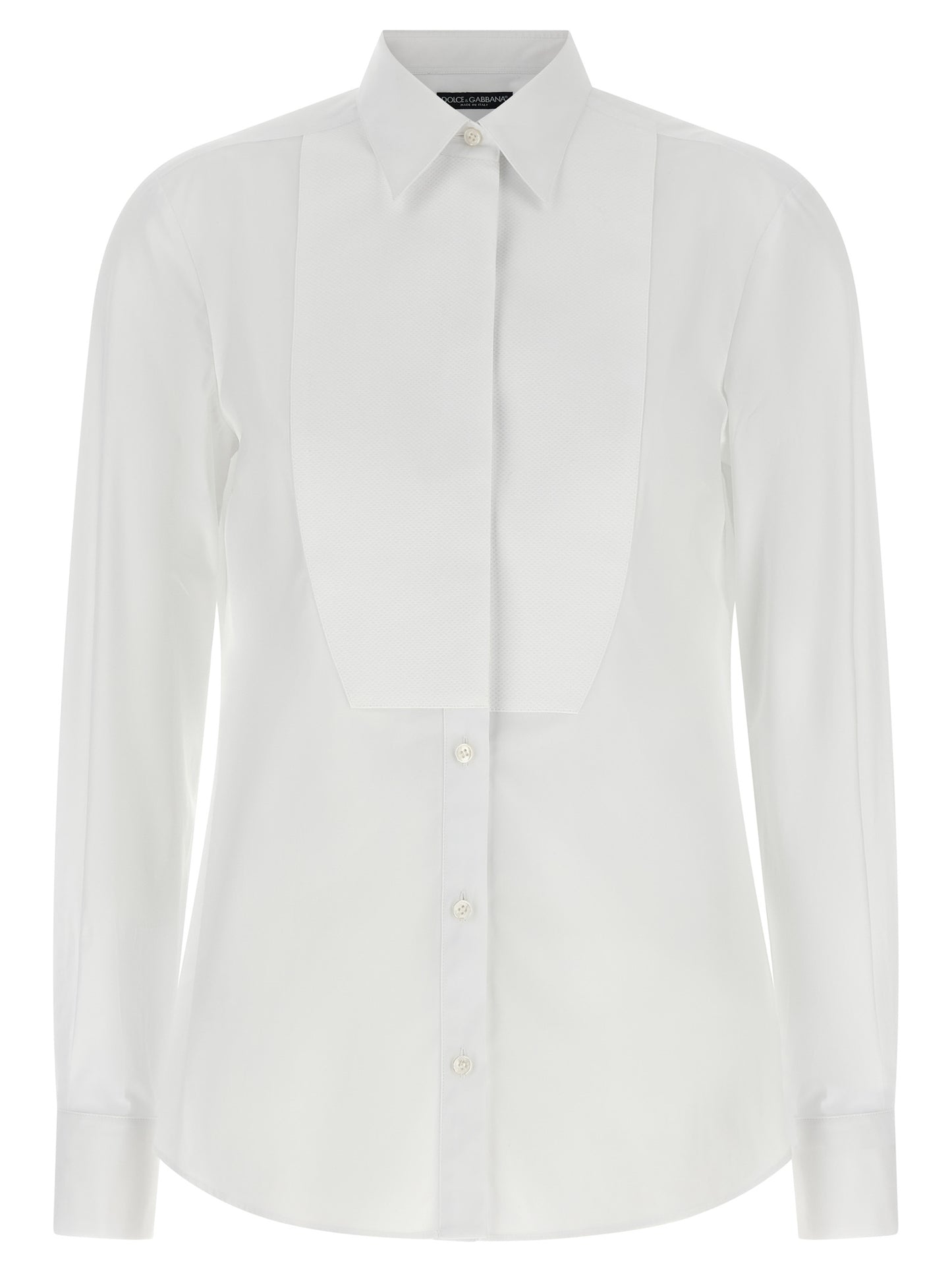 Dolce & Gabbana White Cotton Blouse