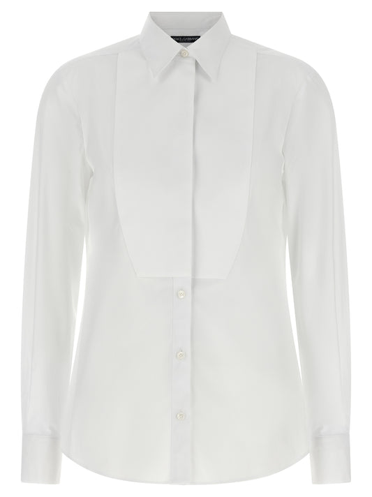 Dolce & Gabbana White Cotton Blouse