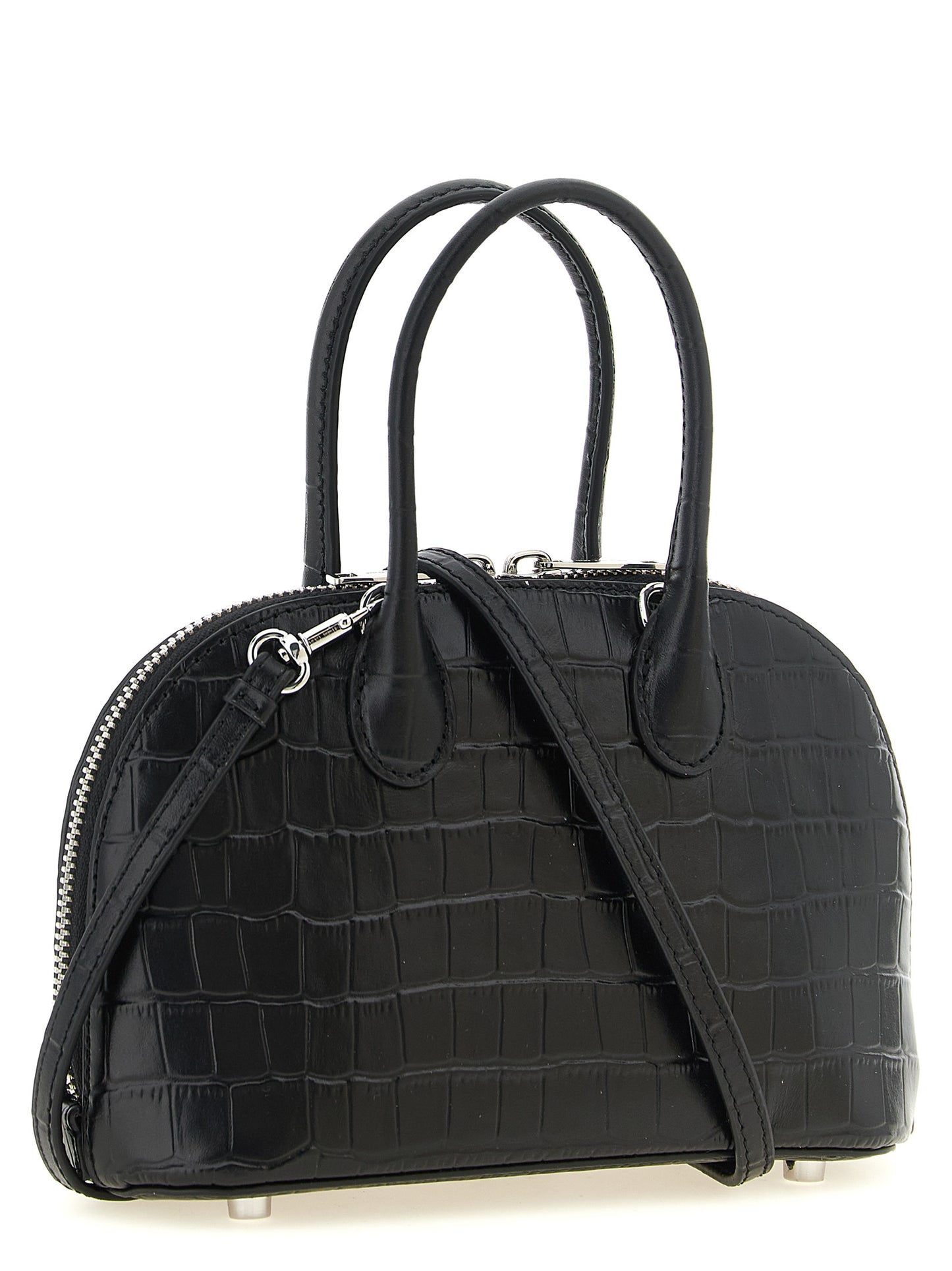 Self-Portrait Black Cowhide Handbag