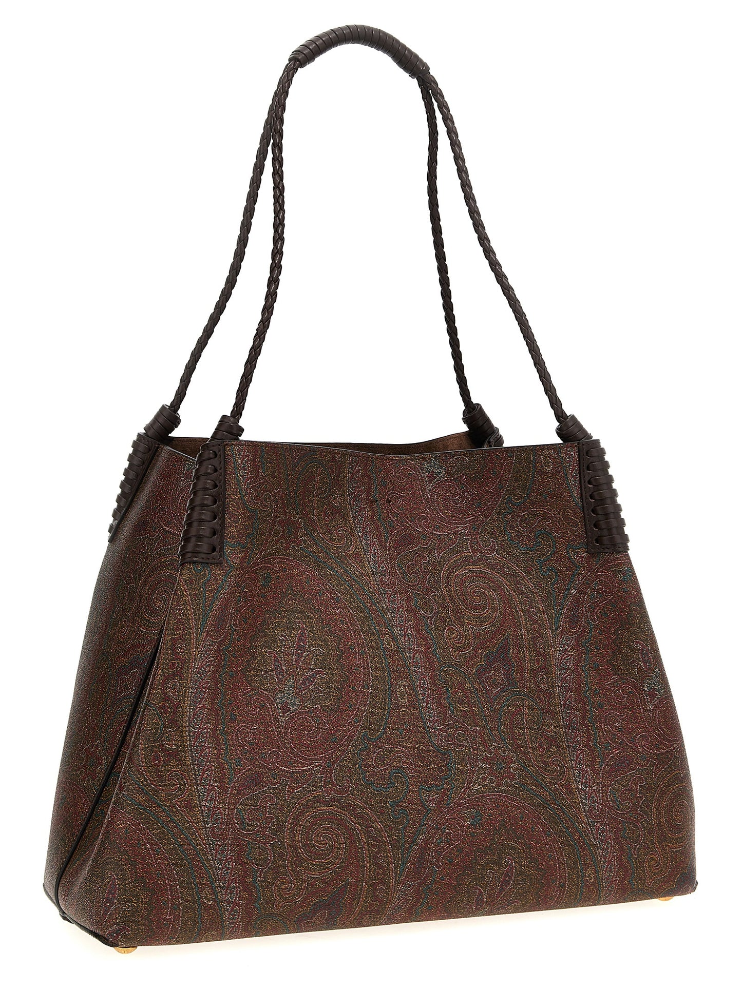Etro Brown Cotton Tote Bag