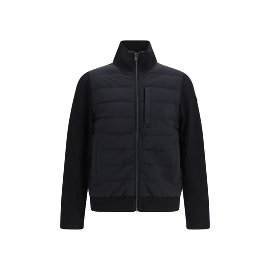 Moose Knuckles Black Viscose Full-Length Jacket