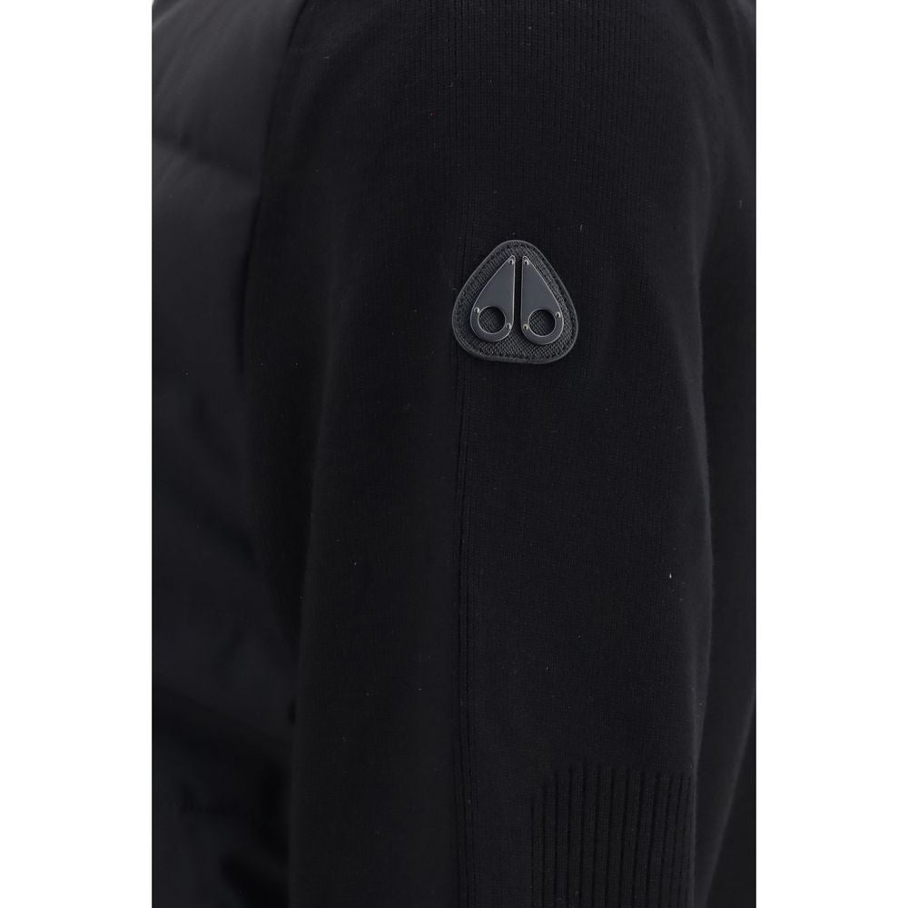 Moose Knuckles Black Viscose Full-Length Jacket