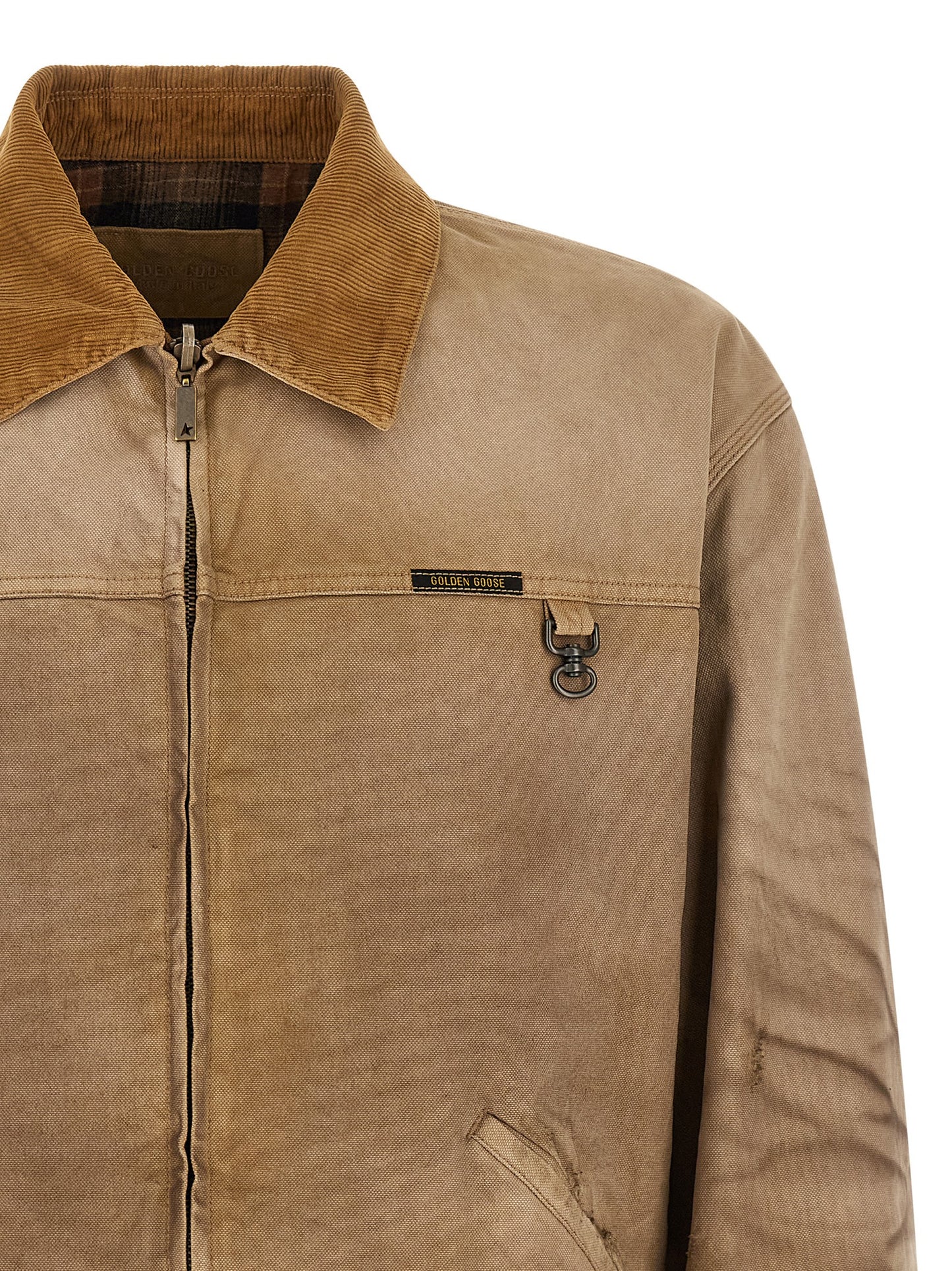 Golden Goose Beige Cotton Shell Jacket