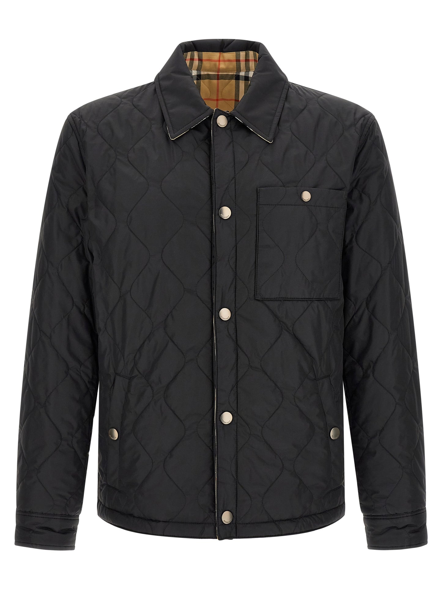 Burberry Black Polyamide Full-Length Jacket