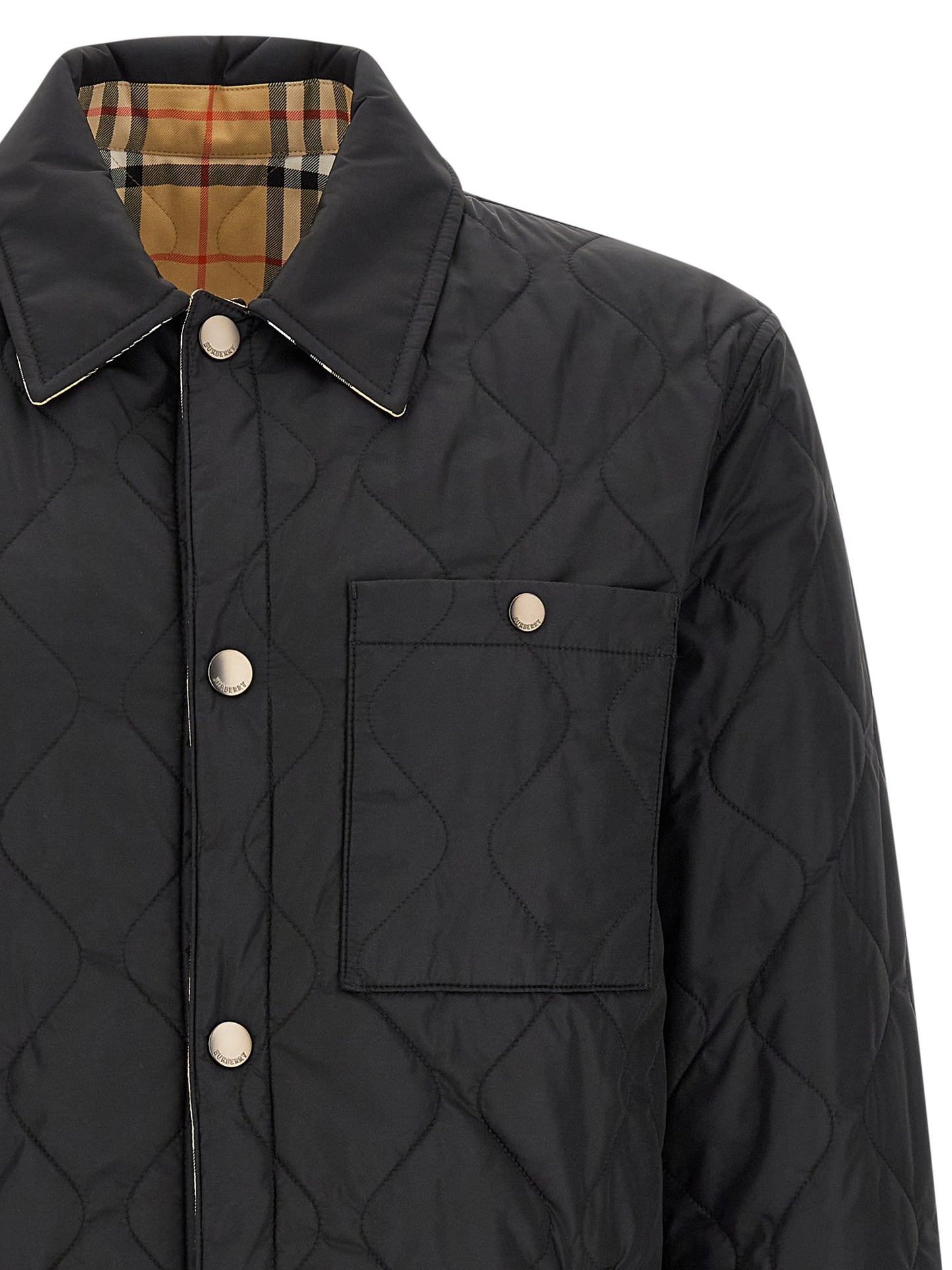 Burberry Black Polyamide Full-Length Jacket