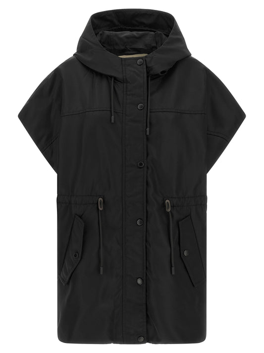 Max Mara Black Polyamide Sleeveless Jacket