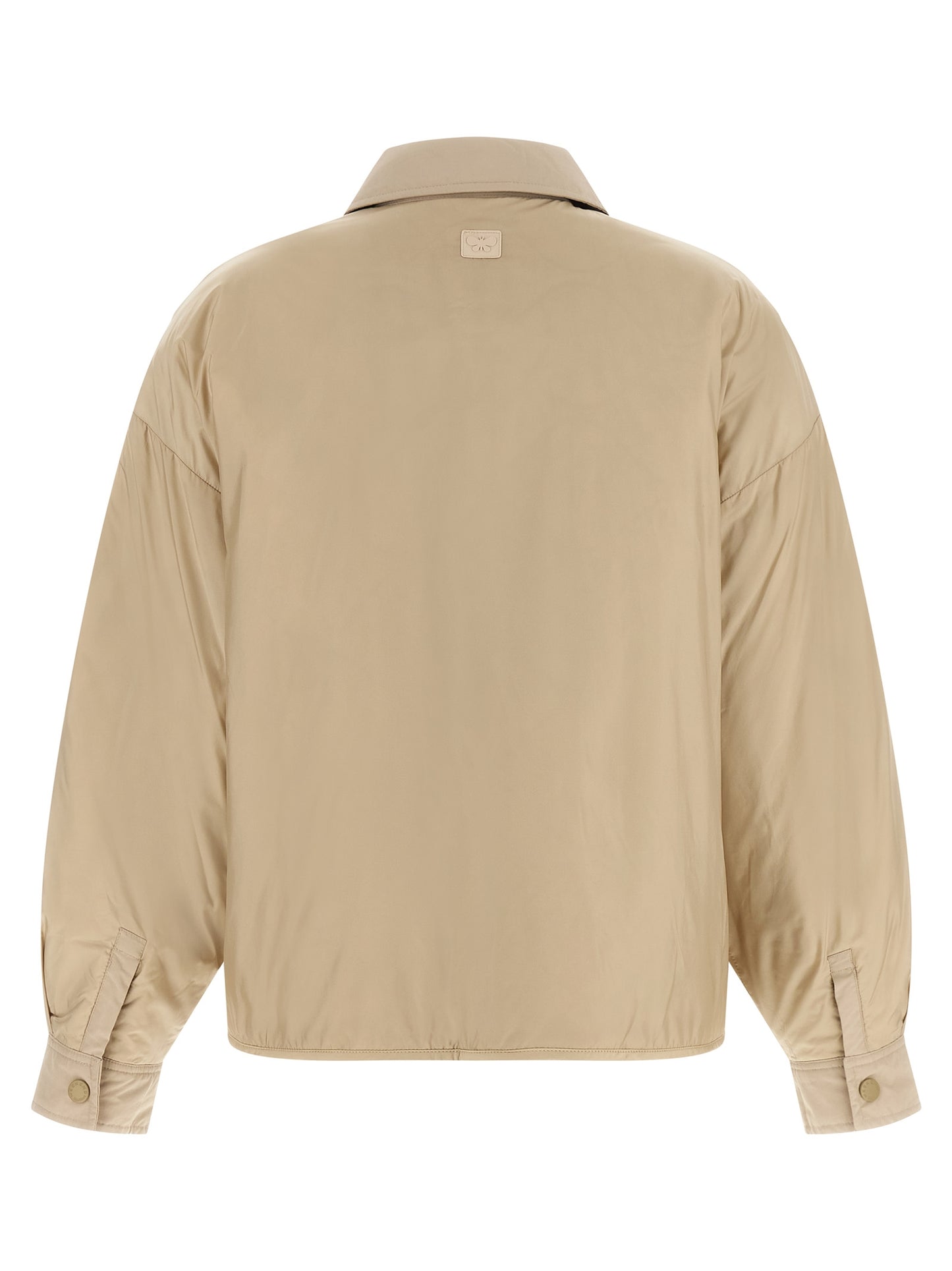 Max Mara Beige Polyester Full-Length Jacket