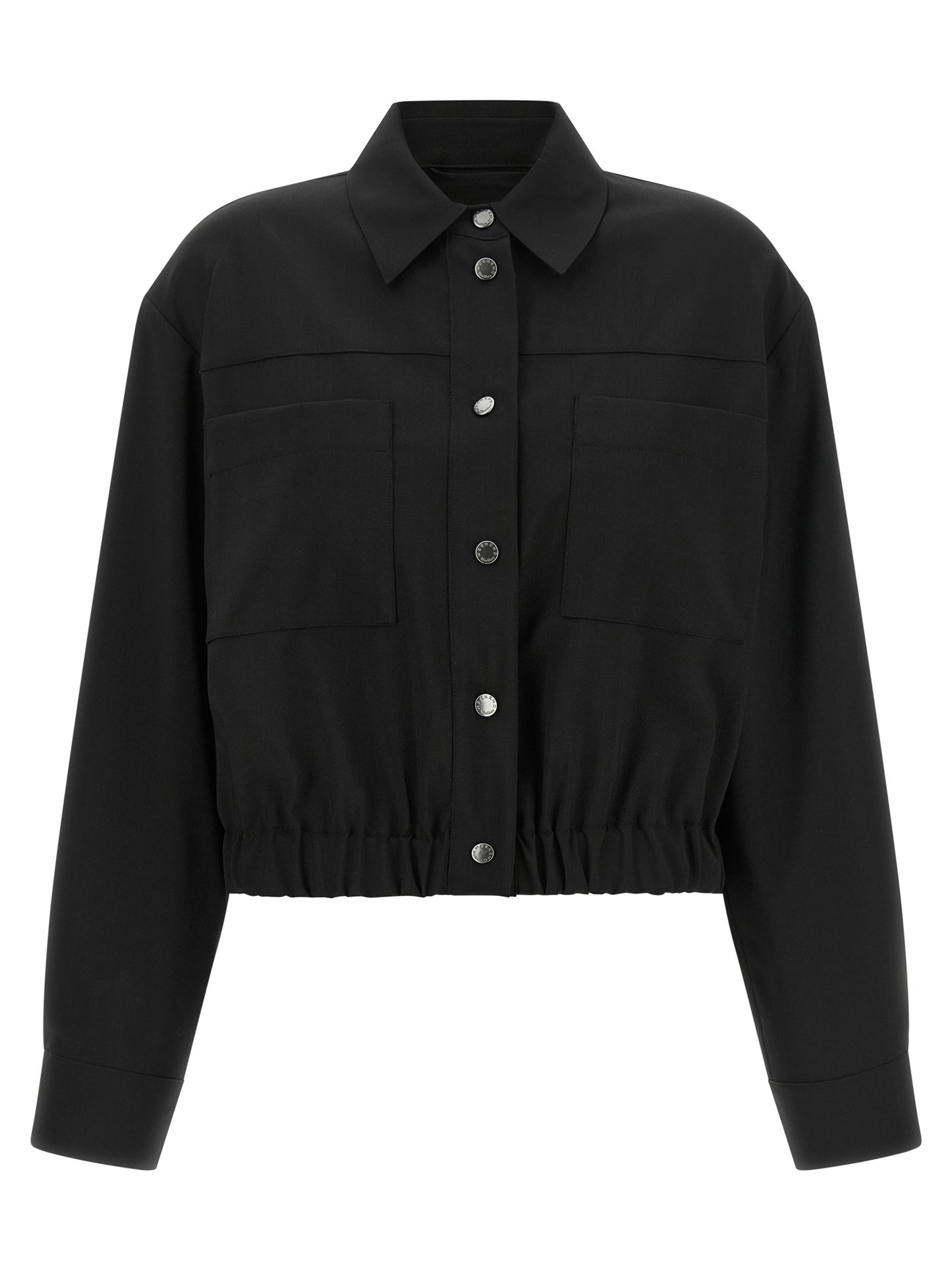 Max Mara Black Wool Full-Length Jacket