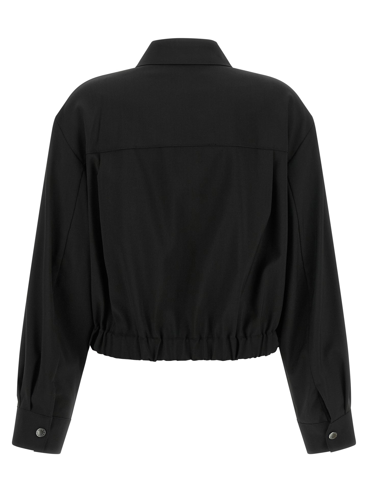 Max Mara Black Wool Full-Length Jacket