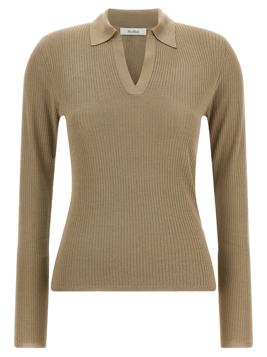 Max Mara Beige Silk Cardigan