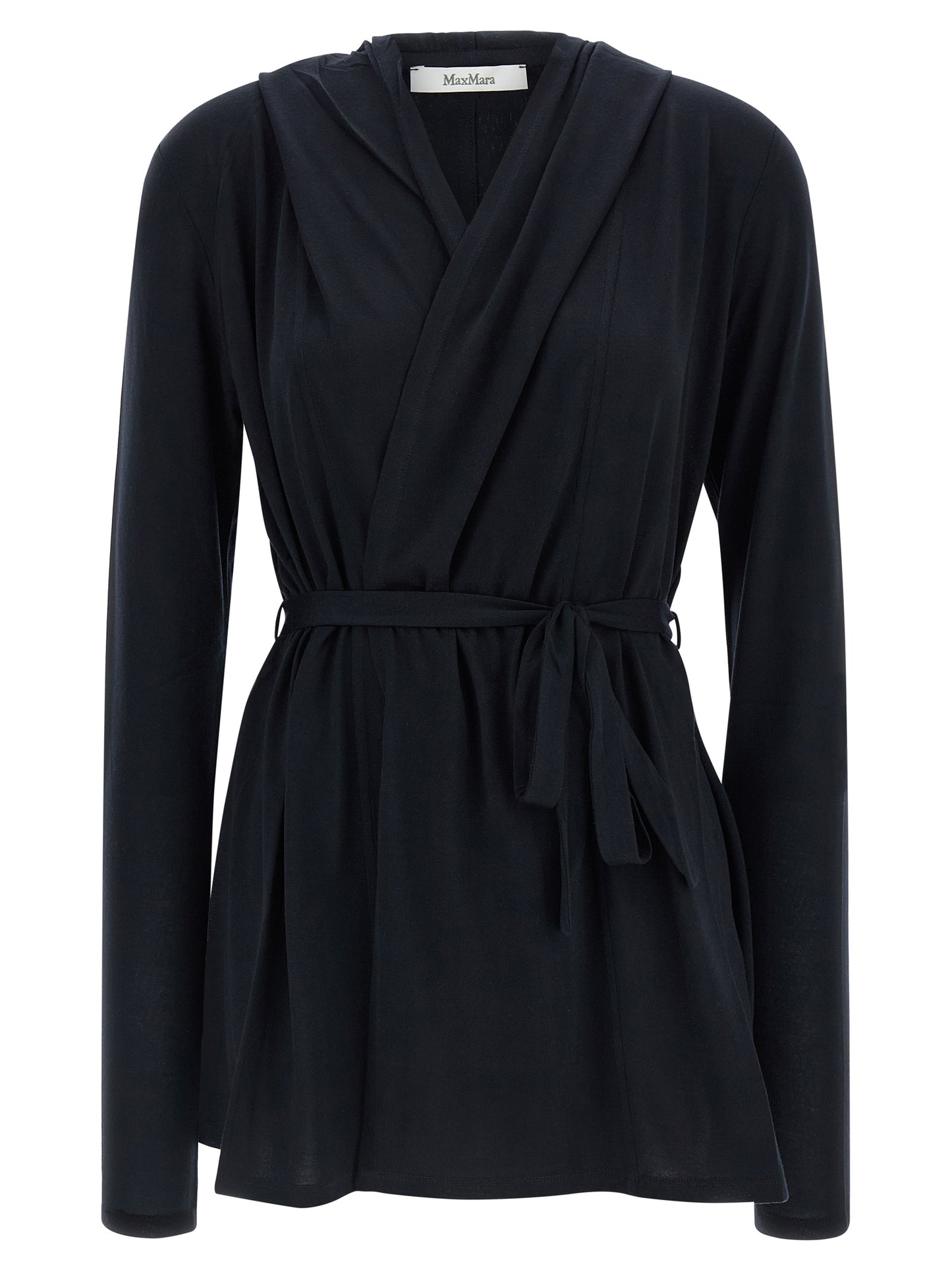 Max Mara Blue Lyocell Cardigan