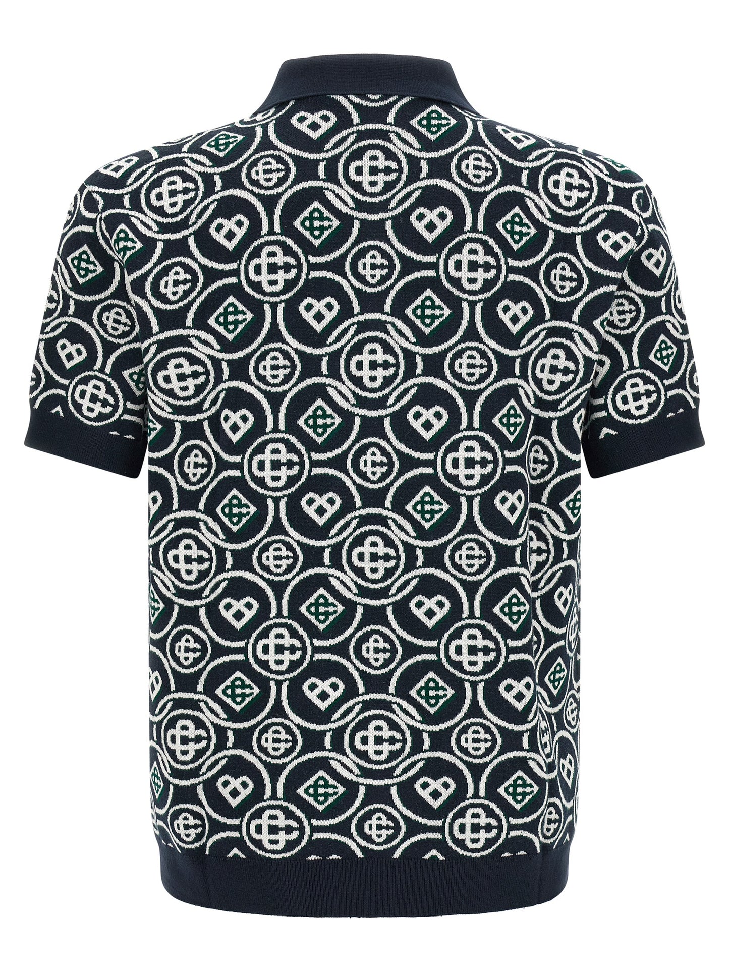 Casablanca Blue Cotton Polo Shirt