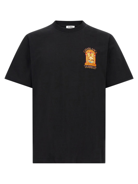 Casablanca Black Organic Cotton T-Shirt