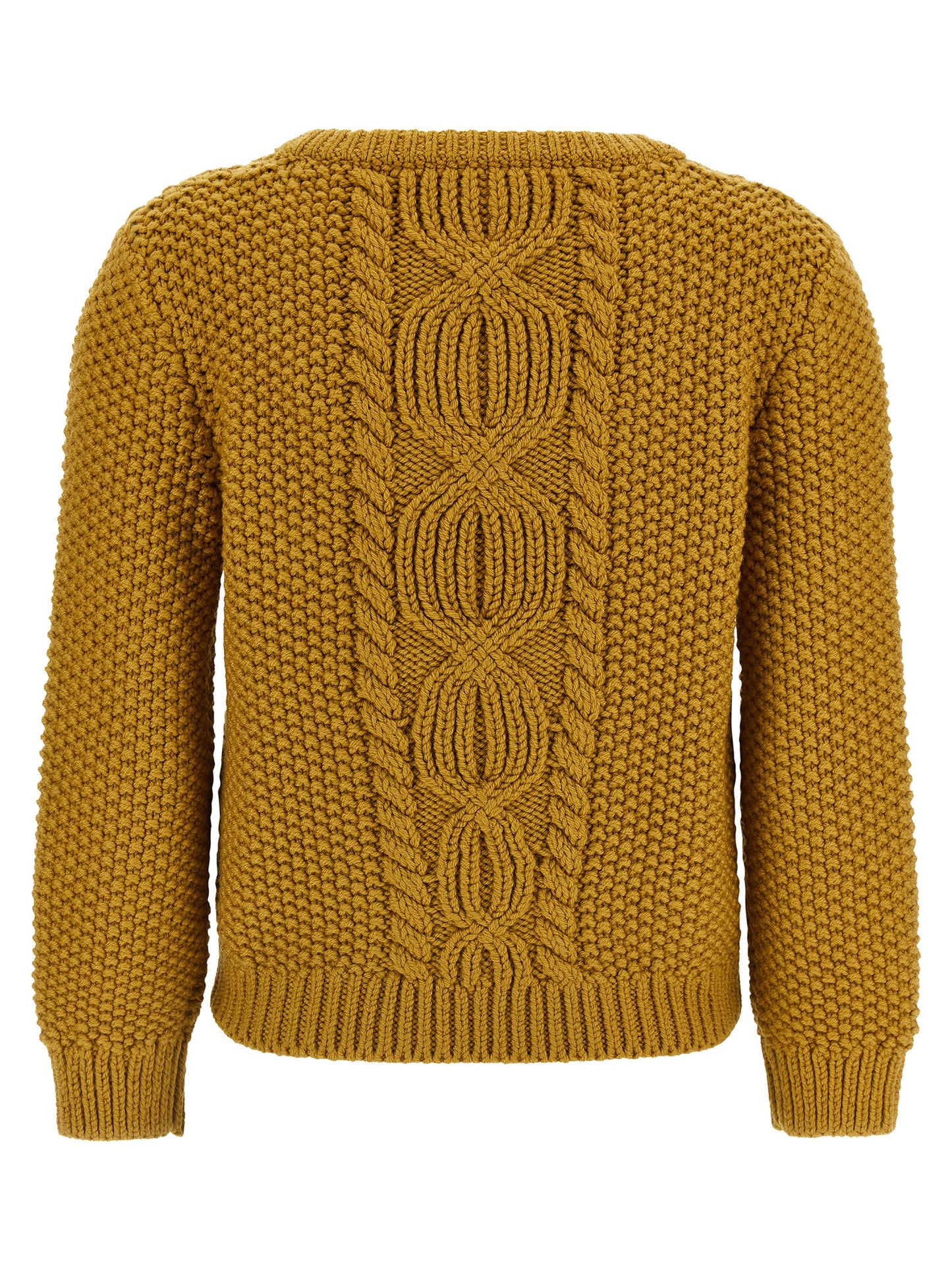 Saint Laurent Bicolor Wool Cardigan