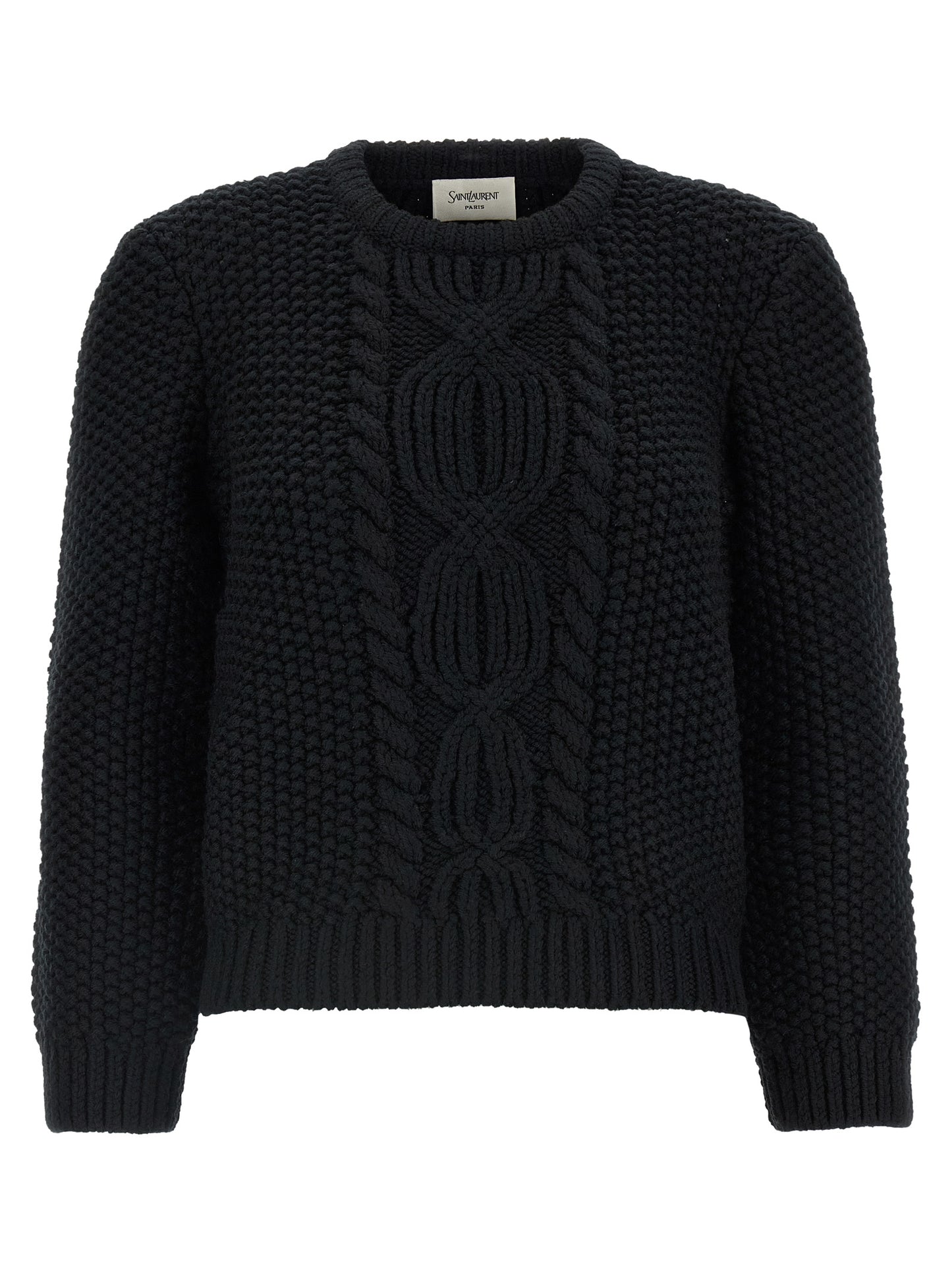 Saint Laurent Black Wool Cardigan