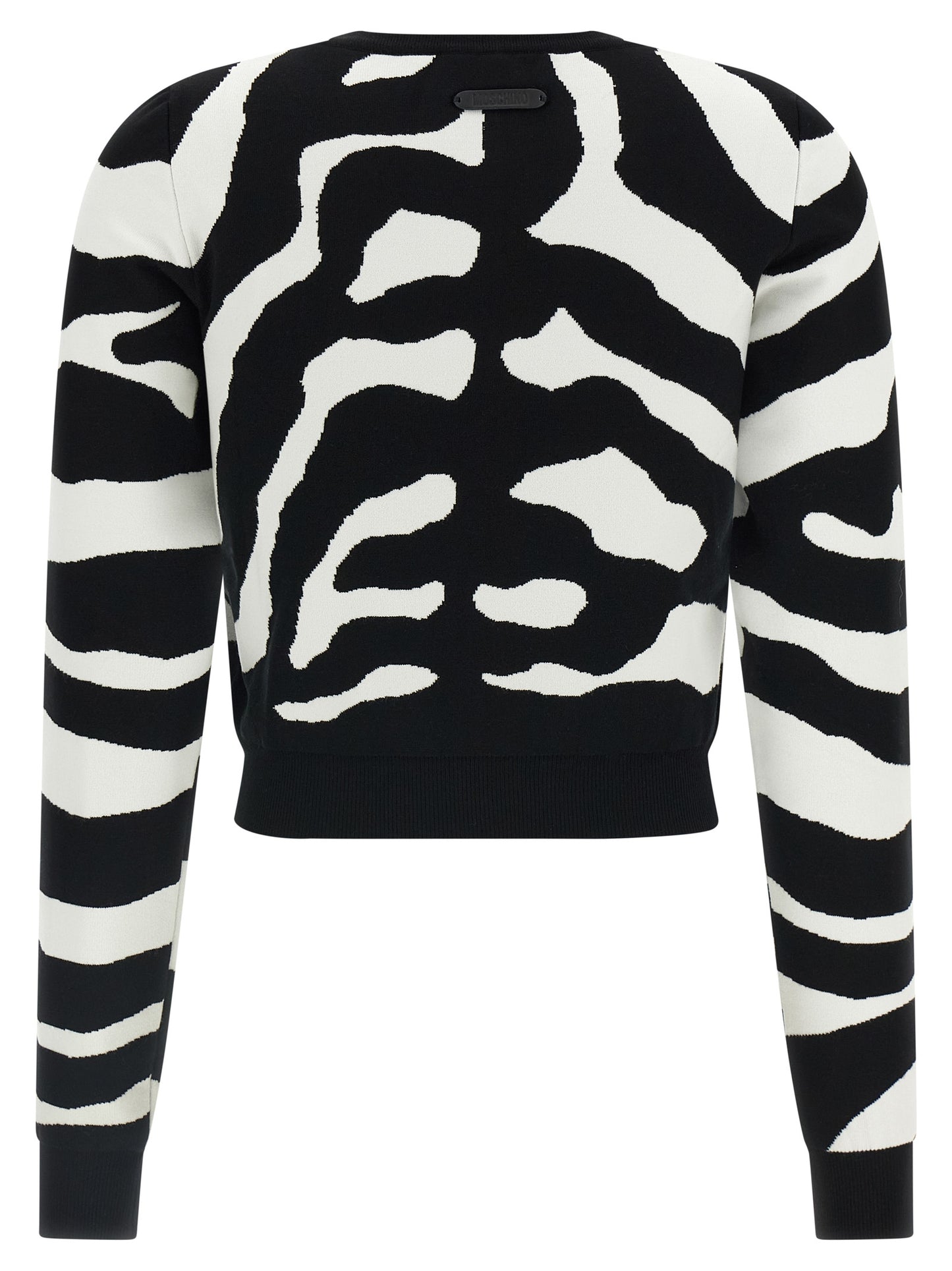 Moschino Black Viscose Cardigan