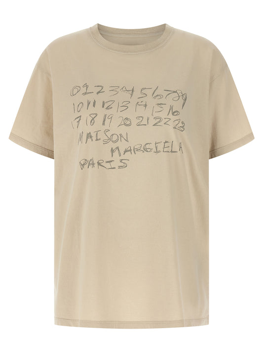 Maison Margiela Beige Cotton T-Shirt