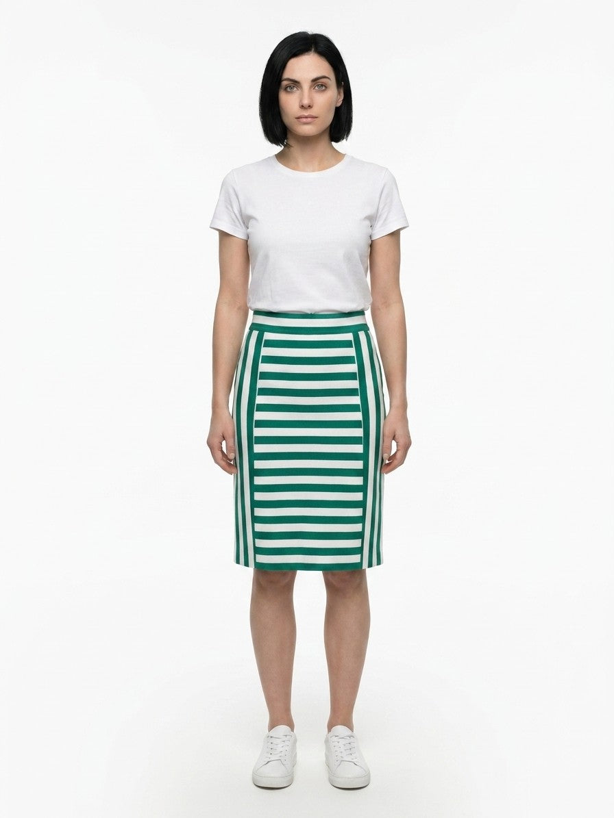 Dolce & Gabbana Bicolor Cotton Mini Skirt