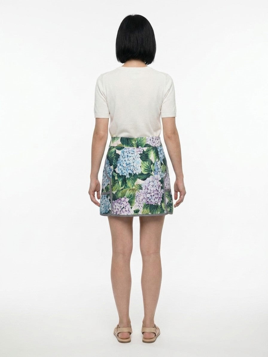 Dolce & Gabbana Bicolor Cotton Mini Skirt