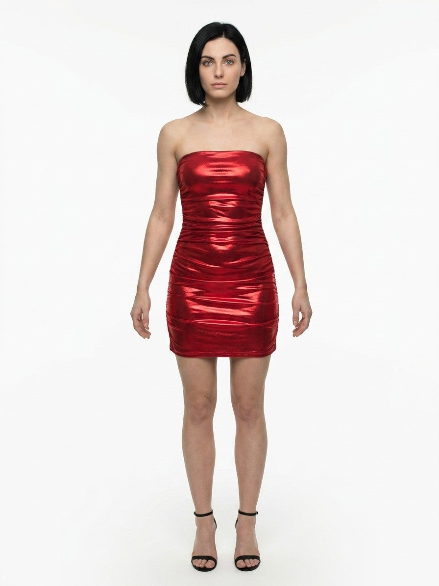 Dolce & Gabbana Red Cotton Cocktail Dress