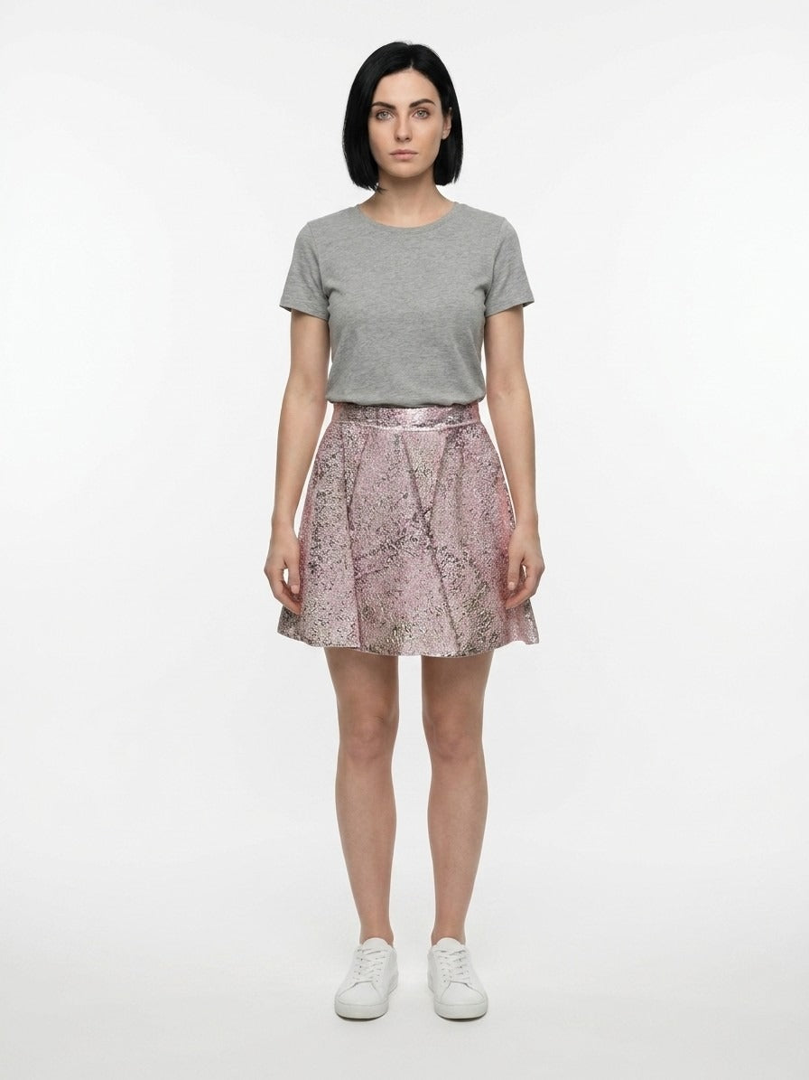 Dolce & Gabbana Pink Polyamide Mini Skirt