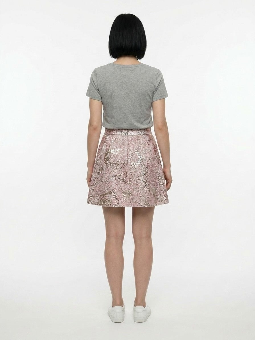 Dolce & Gabbana Pink Polyamide Mini Skirt