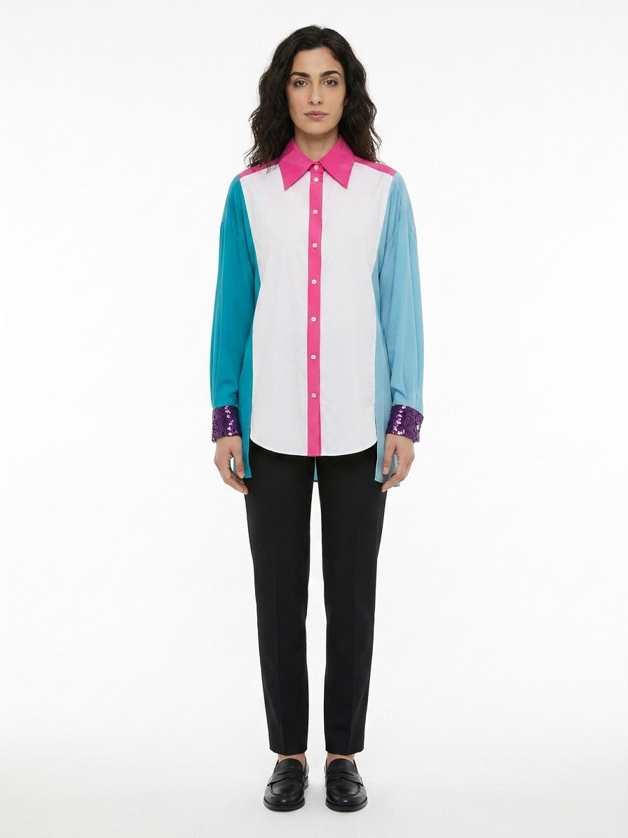 Dolce & Gabbana Multicolor Cotton Dress Shirt