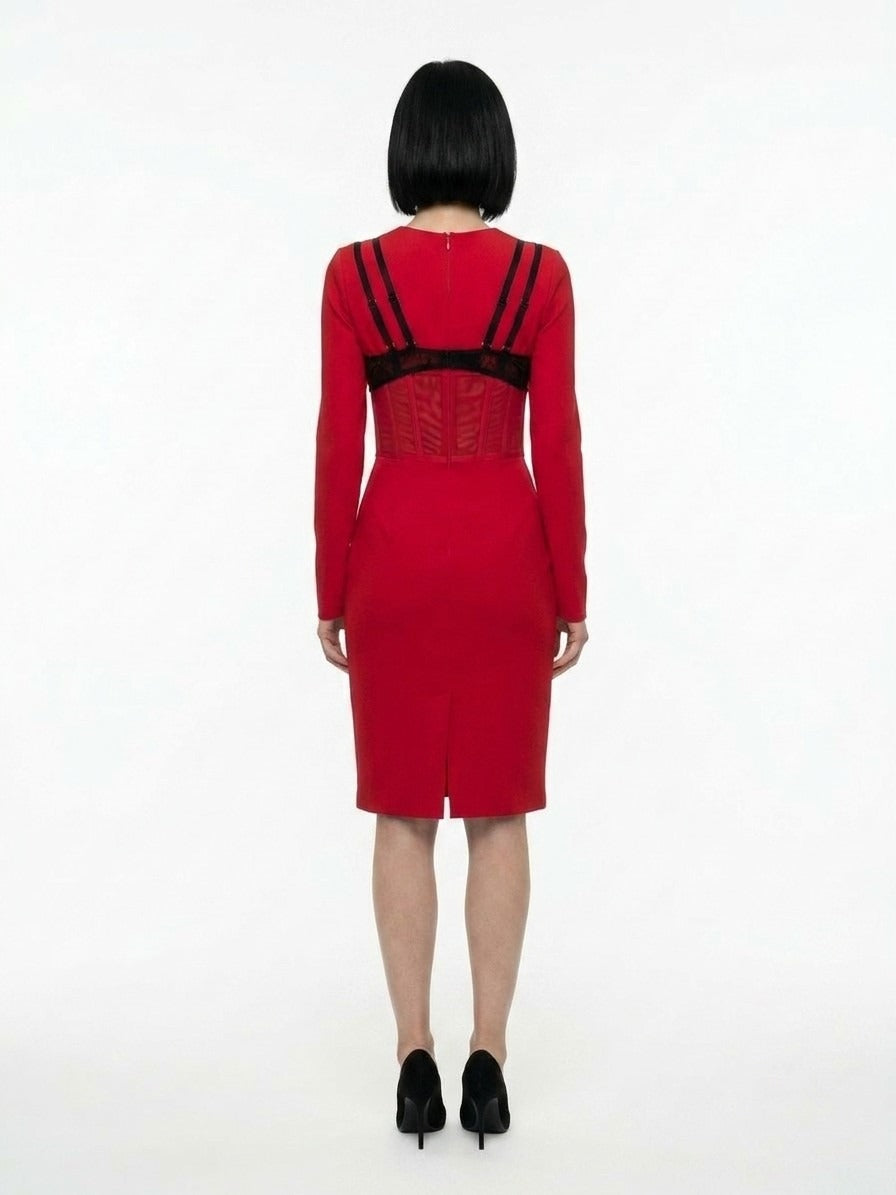 Dolce & Gabbana Red Elastane Cocktail Dress