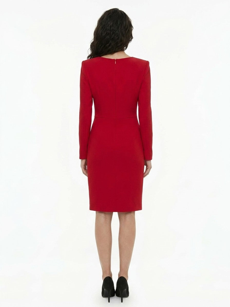 Dolce & Gabbana Red Cotton Cocktail Dress