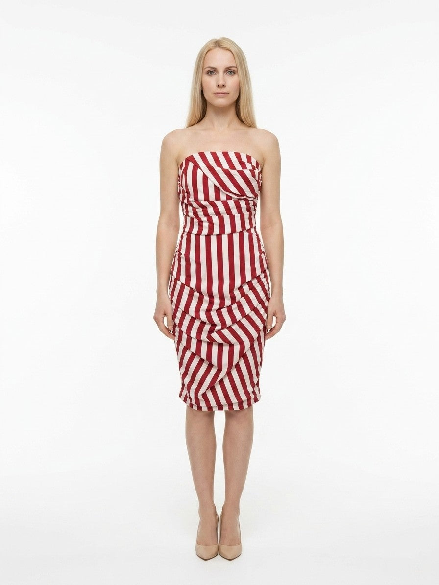 Dolce & Gabbana Red Elastane Casual Dress
