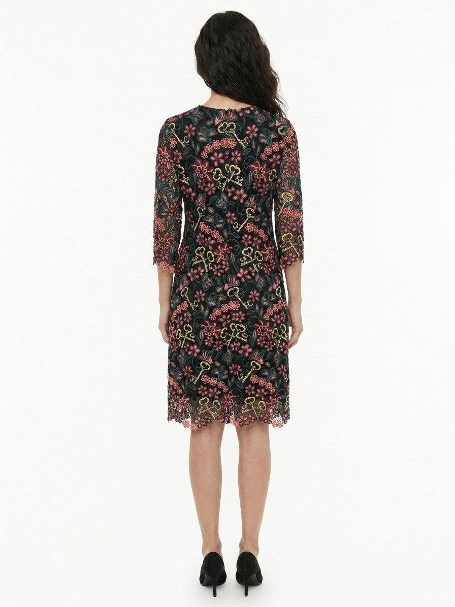 Dolce & Gabbana Multicolor Cotton Pattern Dress