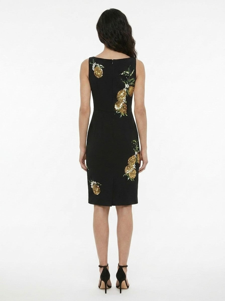 Dolce & Gabbana Black Cotton Cocktail Dress