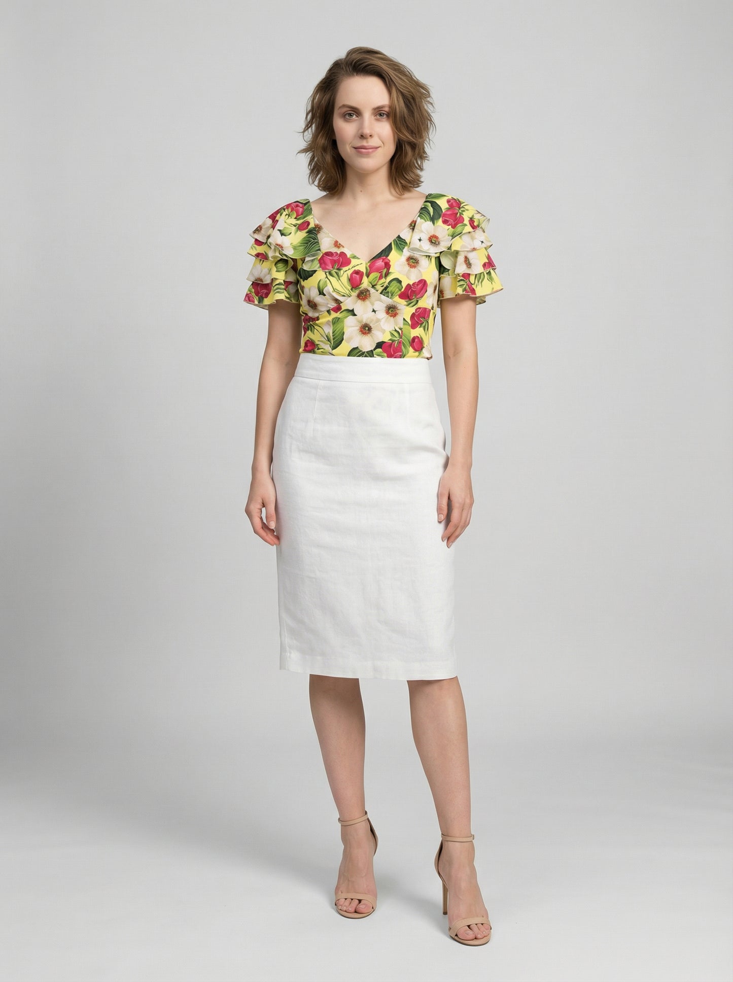 Dolce & Gabbana Multicolor Elastane T-Shirt