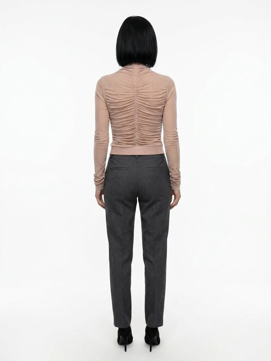 Dolce & Gabbana Beige Viscose Long Sleeve T-Shirt